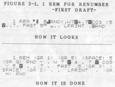 Fig 2-1 REM FOR RENUMBER -FIRST DRAFT-