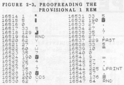 Fig 2-3 PROOFREADING THE PROVISIONAL 1 REM