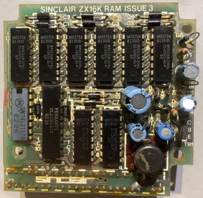Sinclair 16K RAM pack issue 3