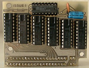 Sinclair 1K-3K RAM Pack photo of the board