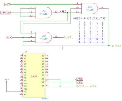 and connect pin 22 to pin 20 (/OE to /CS)